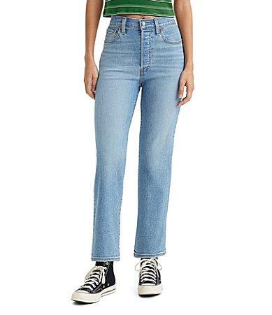 Levis Ribcage High Rise Ankle Straight Jeans Product Image