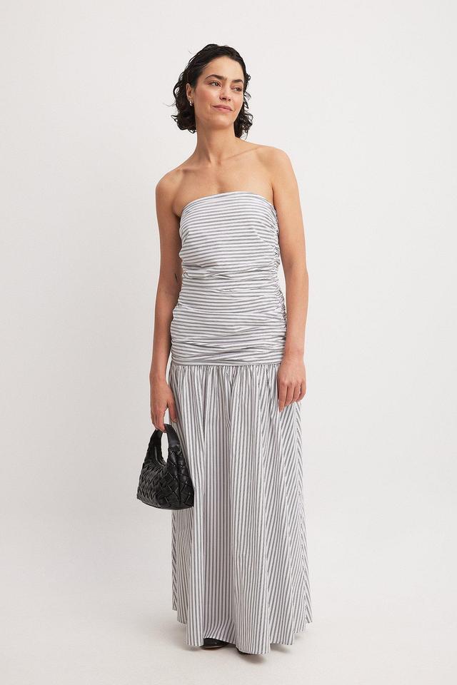 Striped Strapless Maxi Dress Product Image