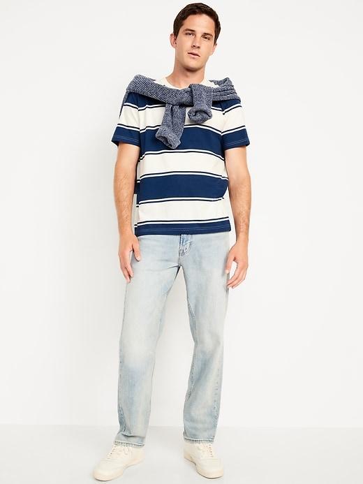 Crew-Neck Striped T-Shirt Product Image