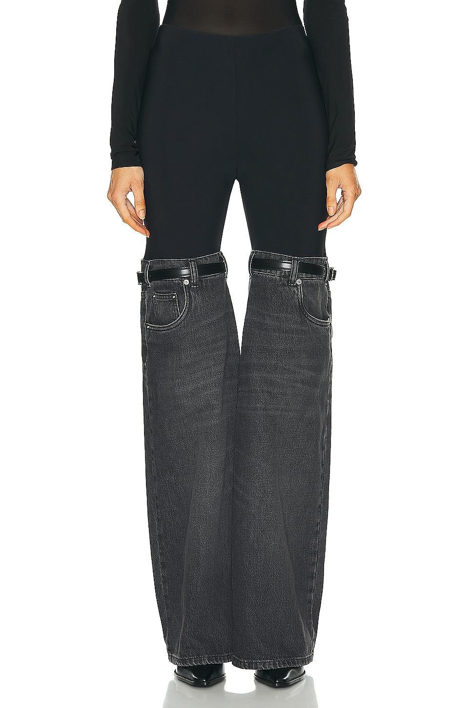 Coperni Hybrid Denim Trousers Black. (also in ). product image