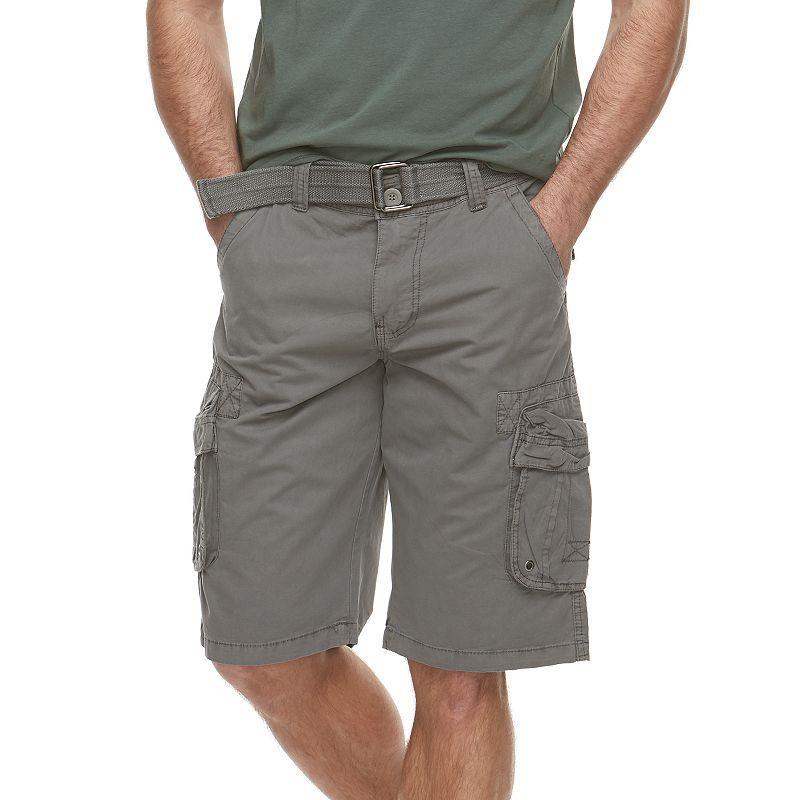 Mens RawX Regular-Fit Belted Cargo Shorts Med Purple Product Image