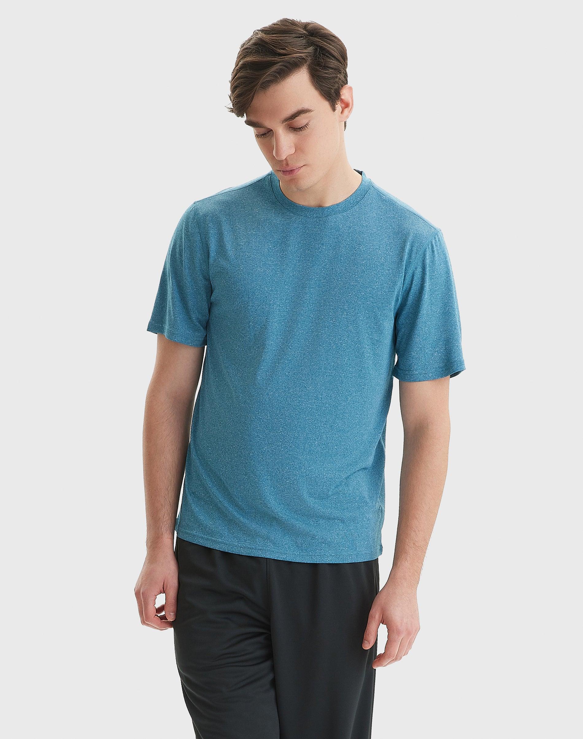 Hanes Sport Mens Performance T-Shirt Blue Oasis Heather L Product Image