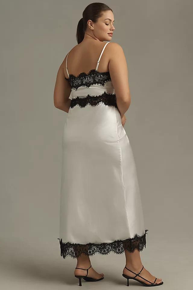 Let Me Be Polina Strapless Lace-Trim Midi Dress Product Image