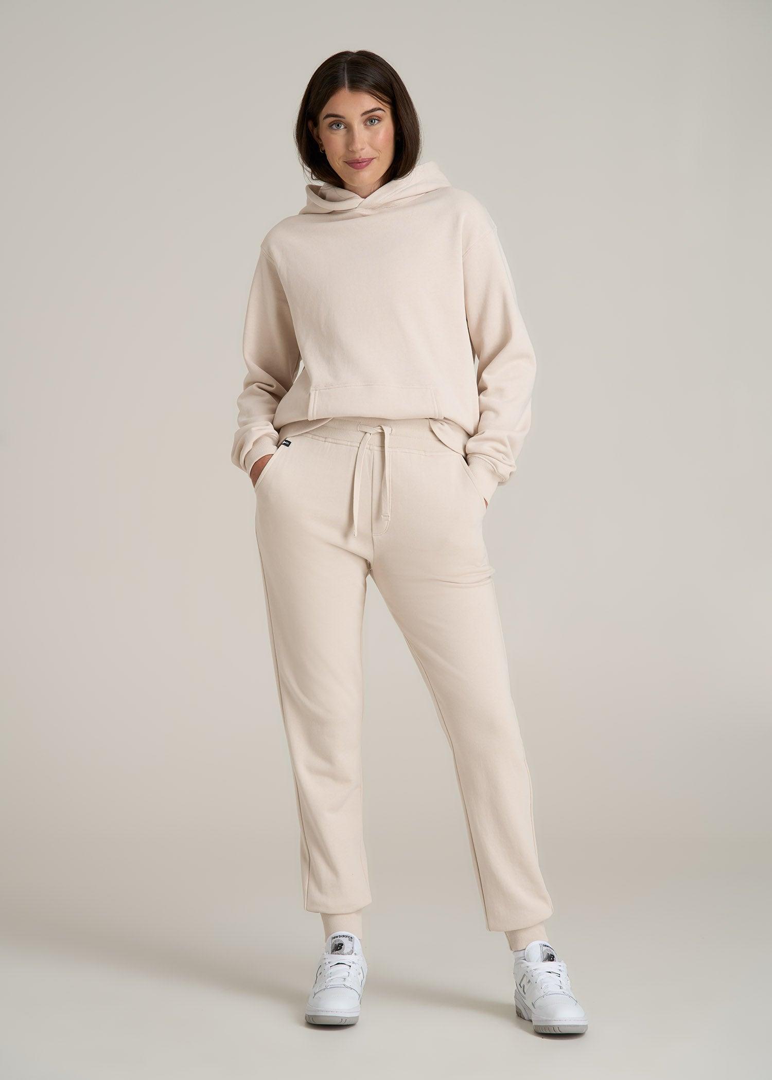 Wearever 2.0 French Terry Joggers for Tall Women in Light Stone Product Image