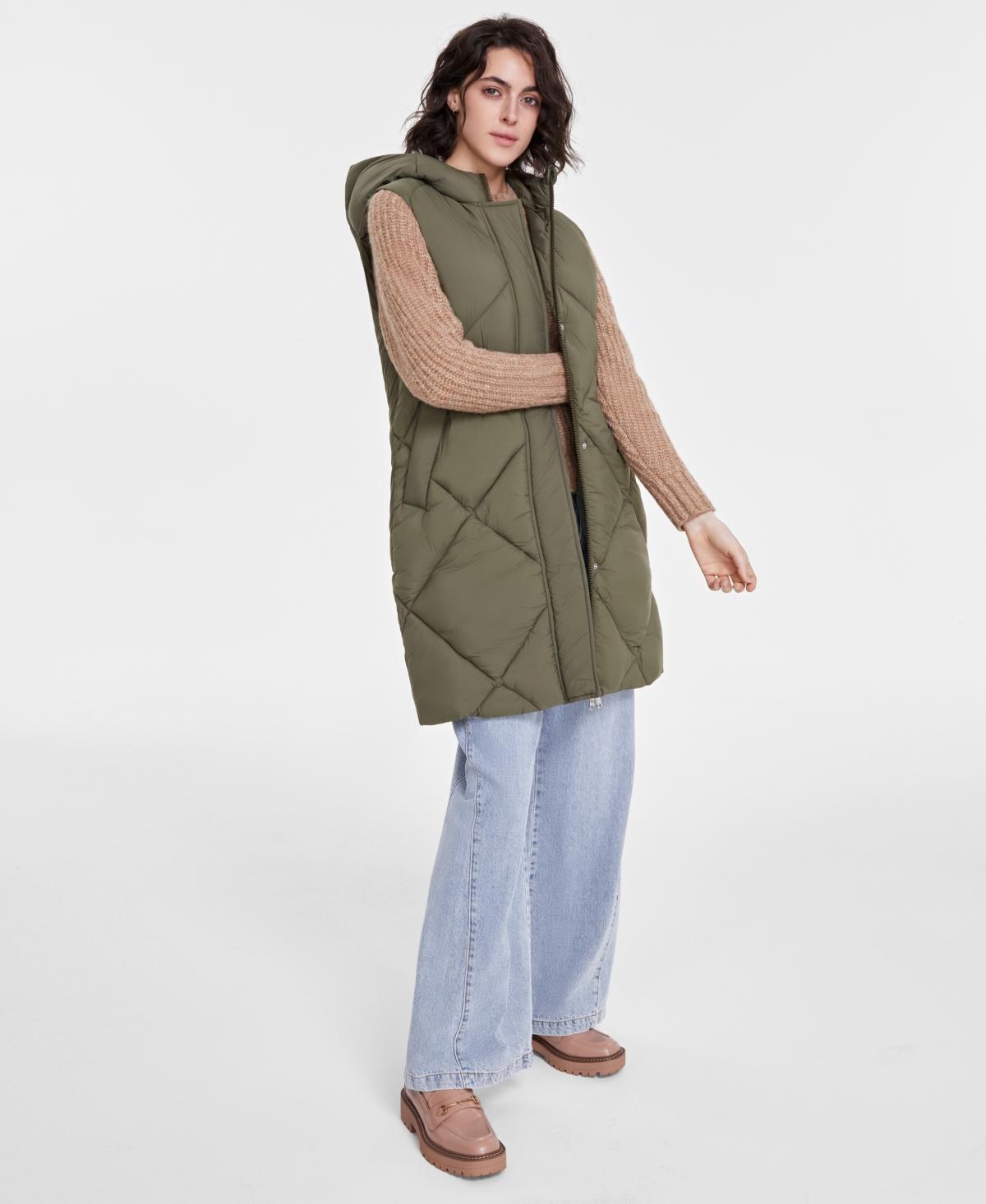 Sam Edelman Womens Quilted Hooded Puffer Vest, Created for Macys Product Image