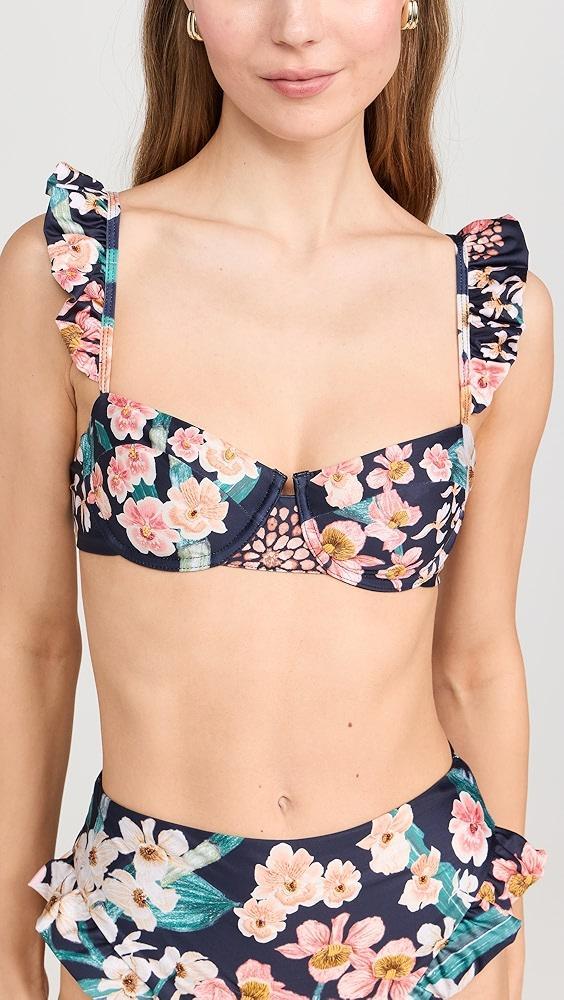 Agua by Agua Bendita Kiwi Danza Bikini Top | Shopbop Product Image