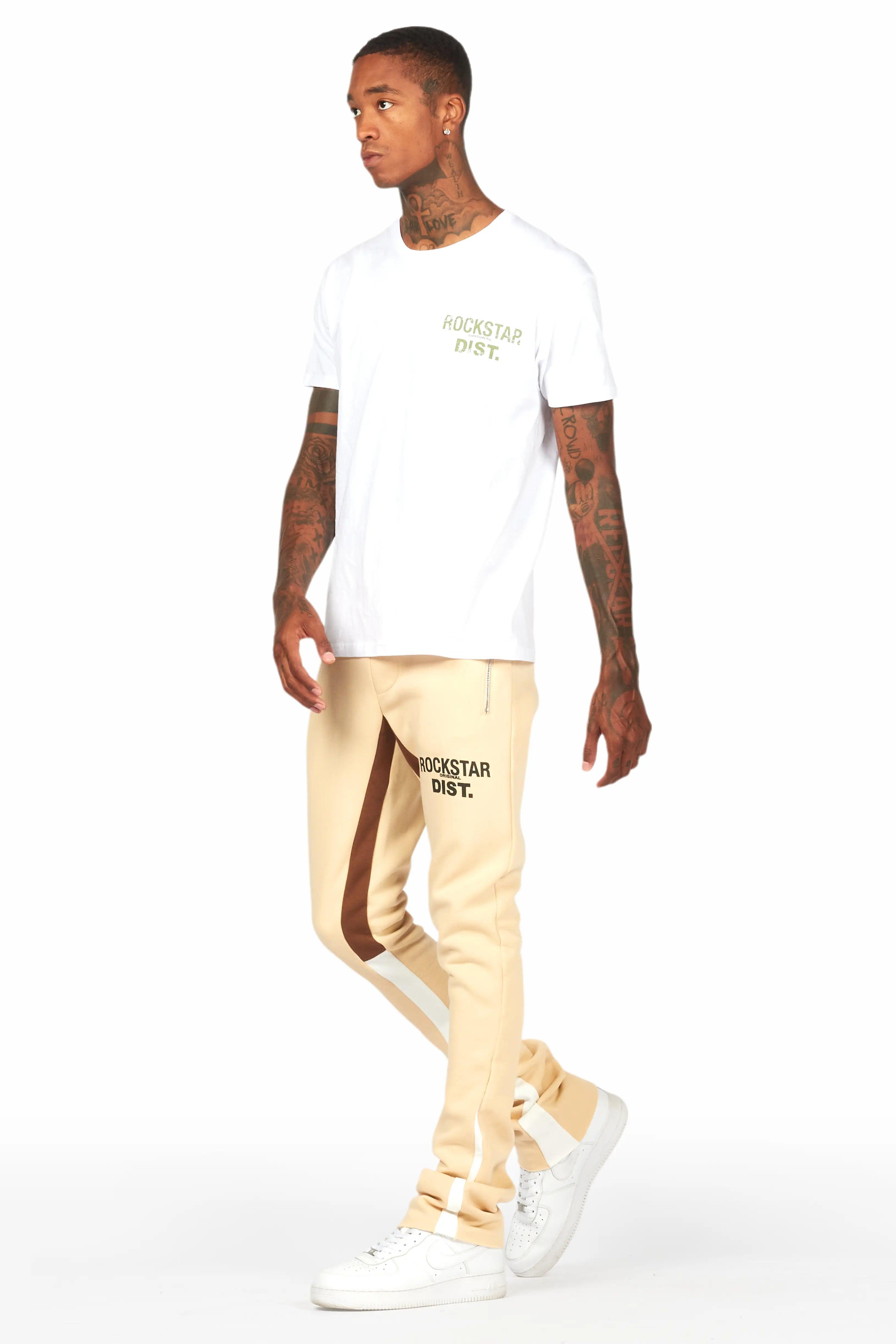 Alpine Beige/Black Stacked Flare Pant Male Product Image