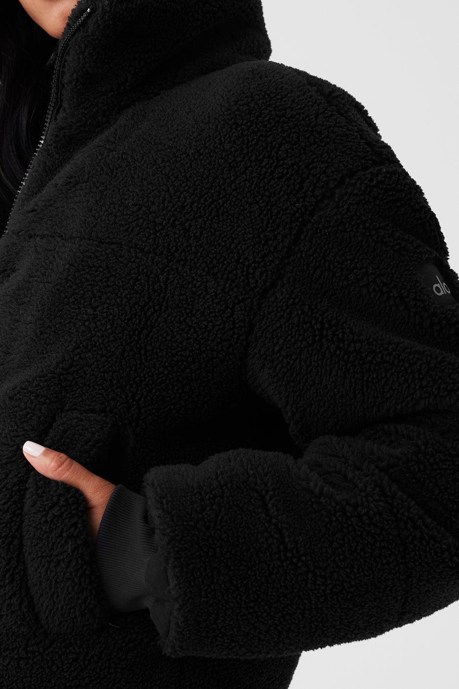 Sherpa Snow Angel Puffer - Black Female Product Image