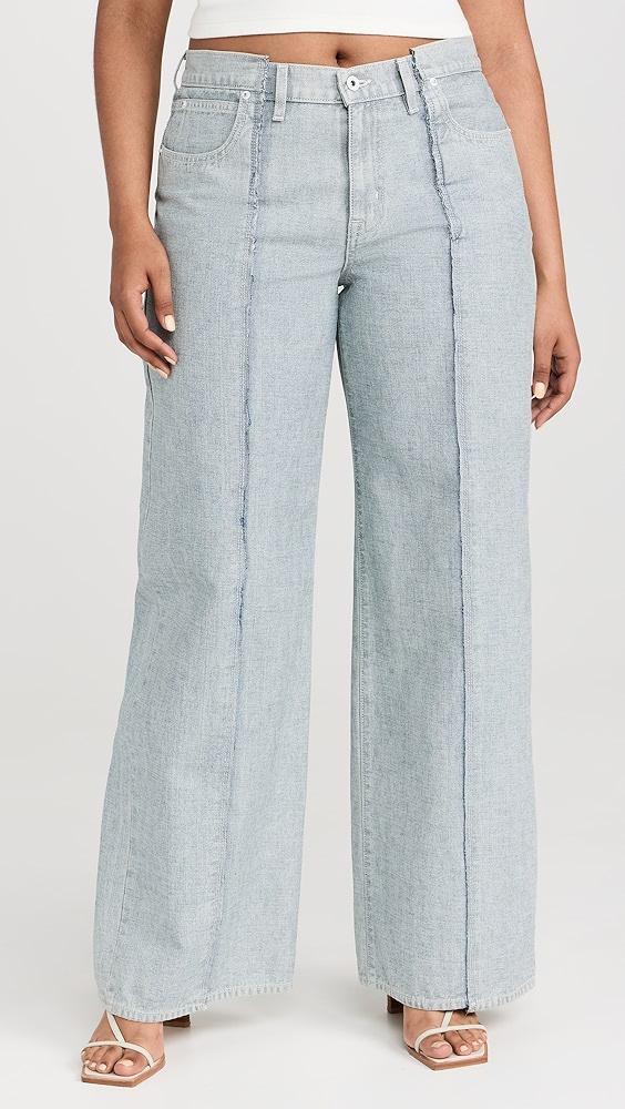 SLVRLAKE Re-Work Mica Paneled Reverse Jeans | Shopbop Product Image