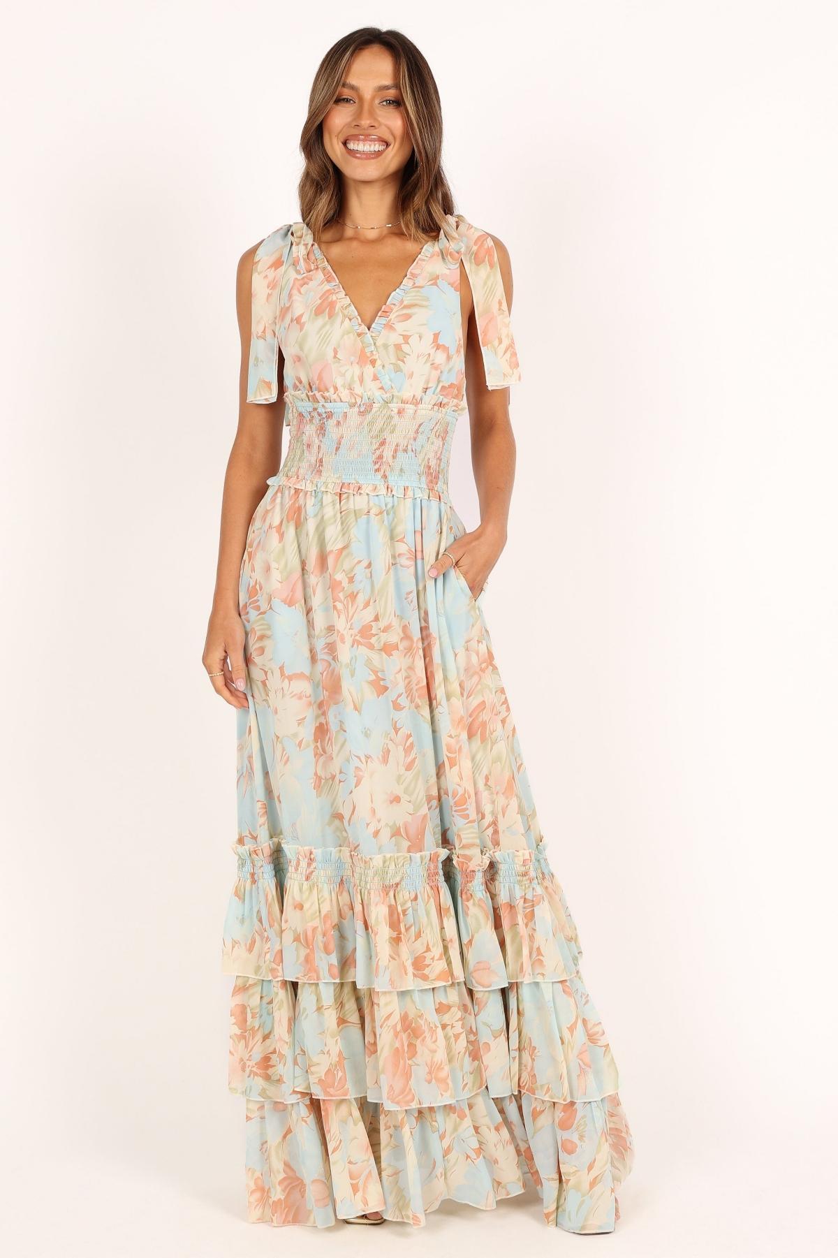 Petal and Pup Womens Christabel Tiered Maxi Dress Product Image