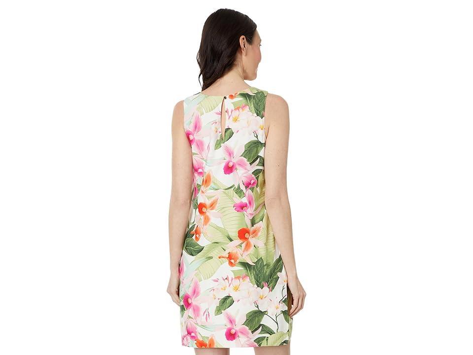 Tommy Bahama Legacy Blooms SL Shift Dress (Coconut) Women's Dress Product Image