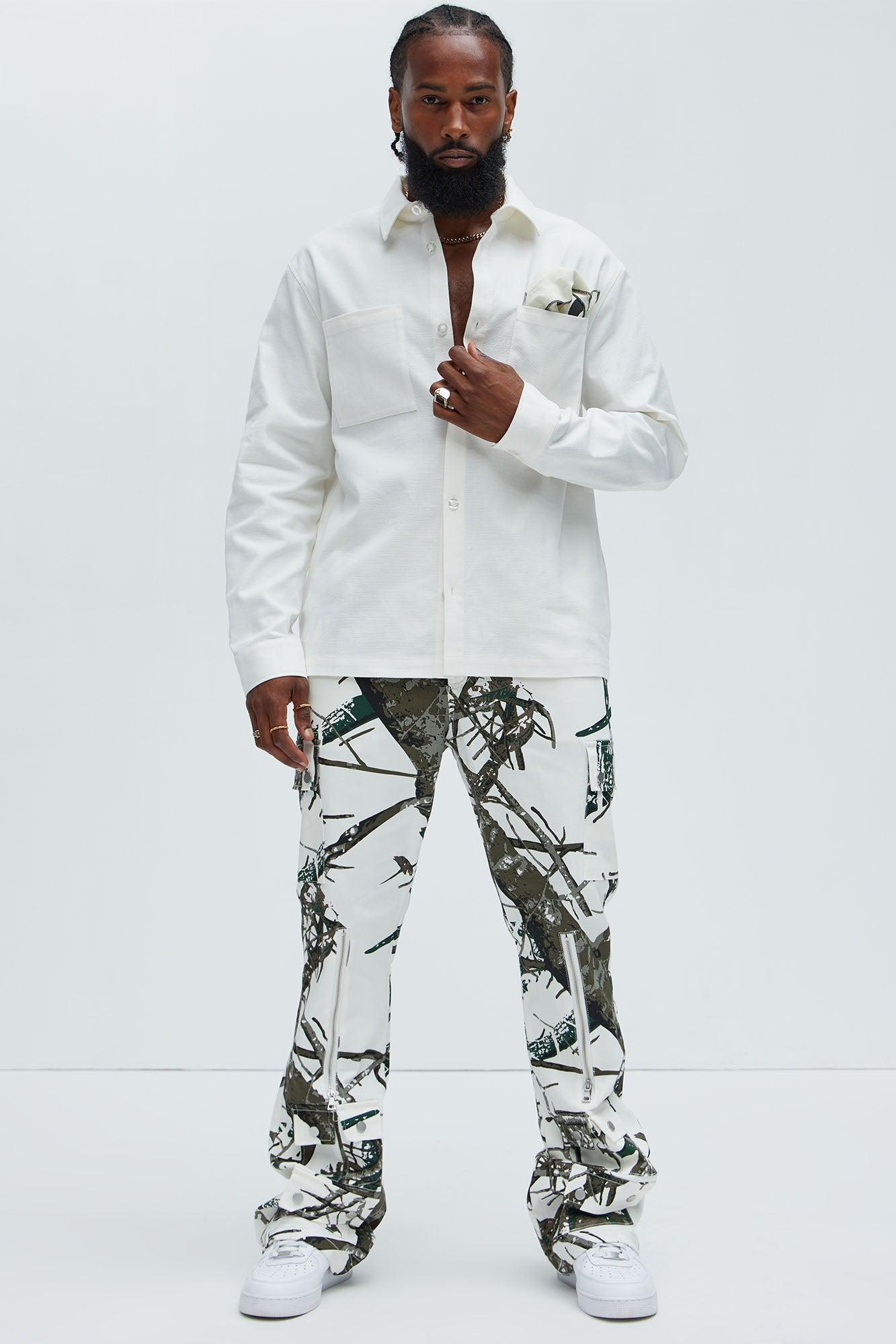 Eastman Pocket Button Up Shirt - Off White Product Image