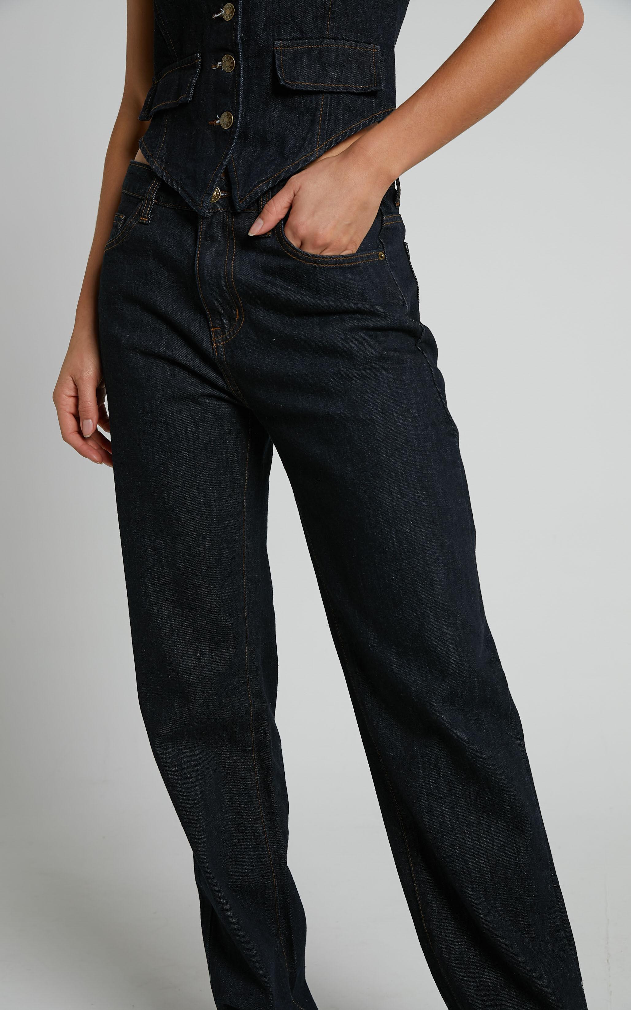 Lioness - Crawford Jeans in Dark Denim Product Image