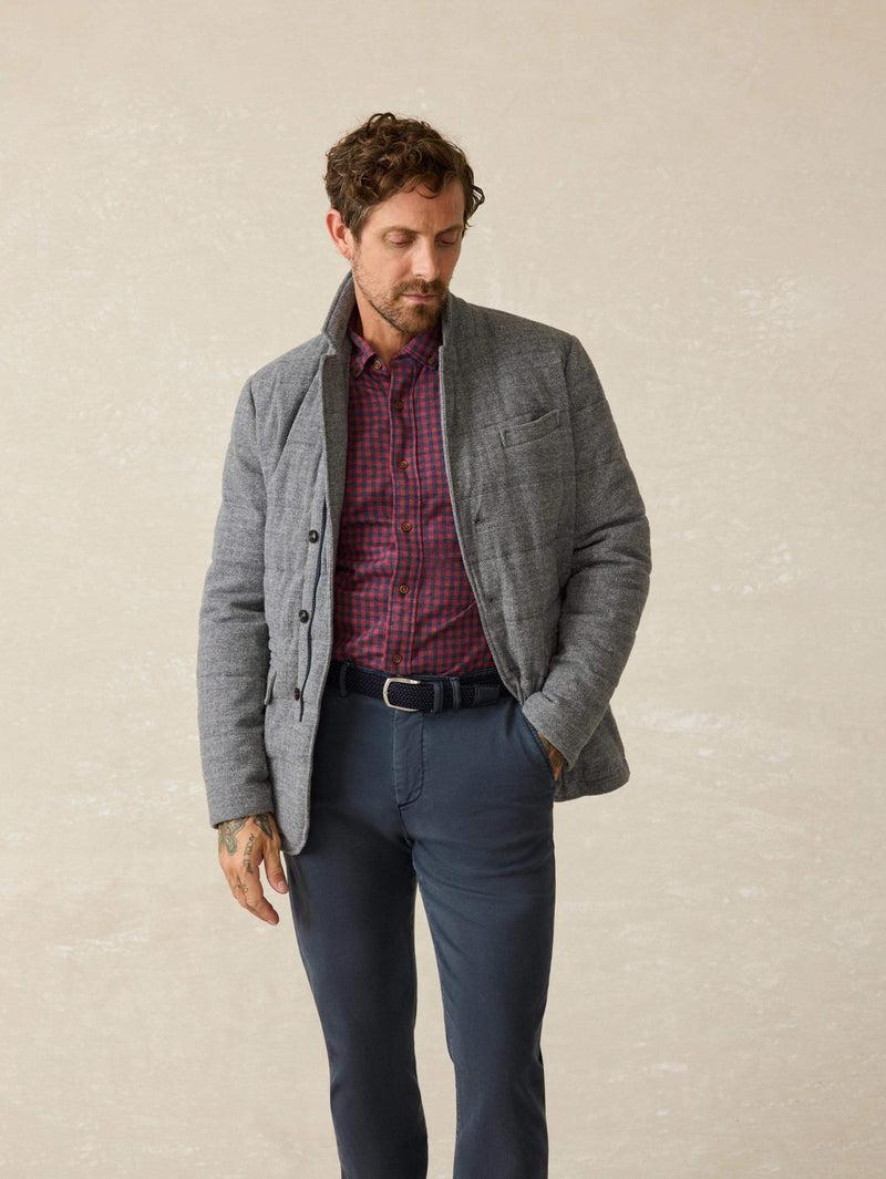 Teton Valley Quilted Blazer - Steel Rock Herringbone product image