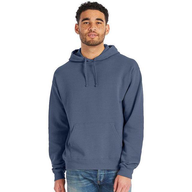 Hanes Mens Garment Dyed Fleece Hoodie Mint M Product Image