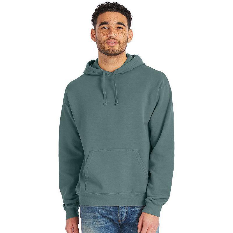 Mens Hanes Originals Garment Dyed Fleece Pullover Hoodie Product Image