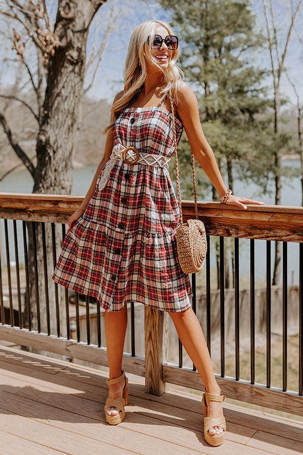 In First Place Plaid Midi Product Image