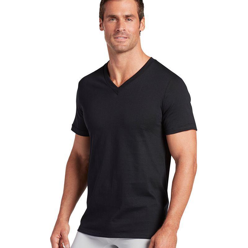 Jockey Mens Big & Tall Classic Tagless V-Neck Undershirt 2-pack Product Image