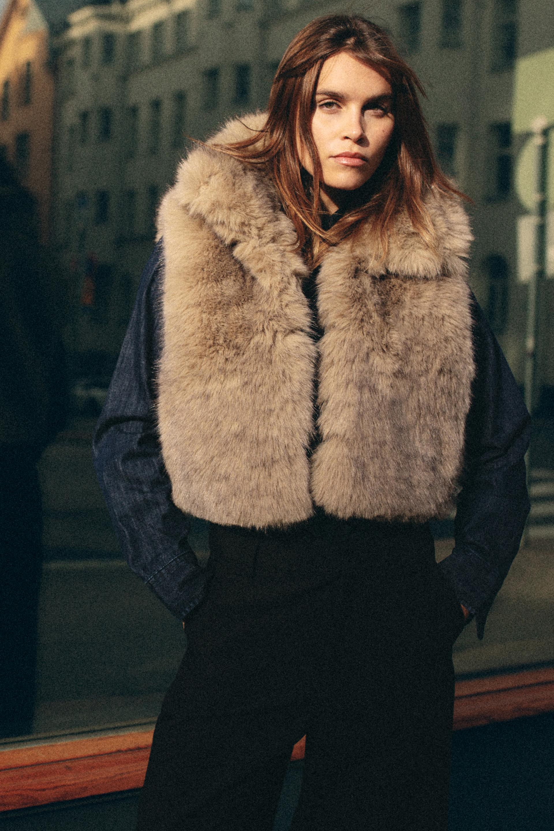 FAUX FUR VEST Product Image