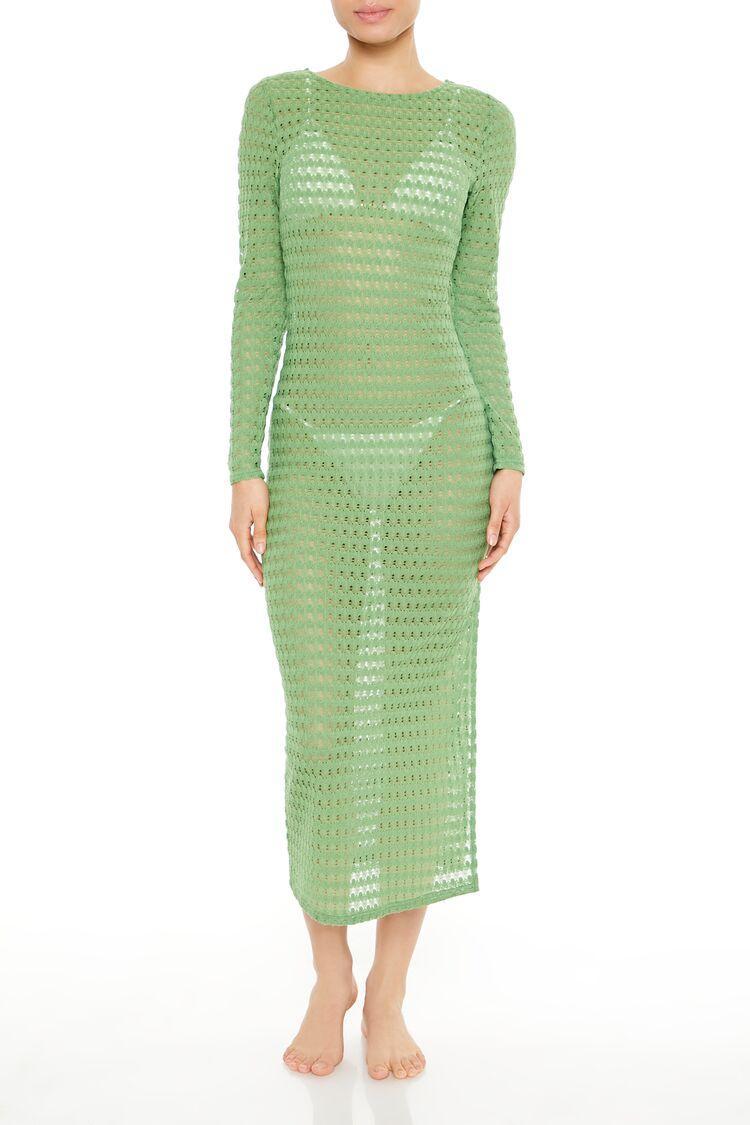 Crochet Swim Cover-Up Dress | Forever 21 Product Image