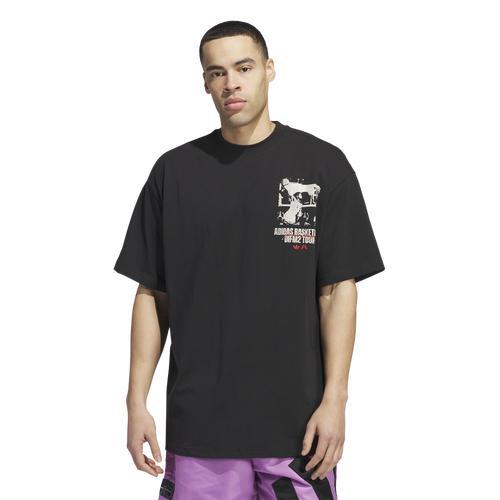 adidas Originals Mens adidas Originals Anthony Edwards GFX T-Shirt - Mens Black/Black Product Image