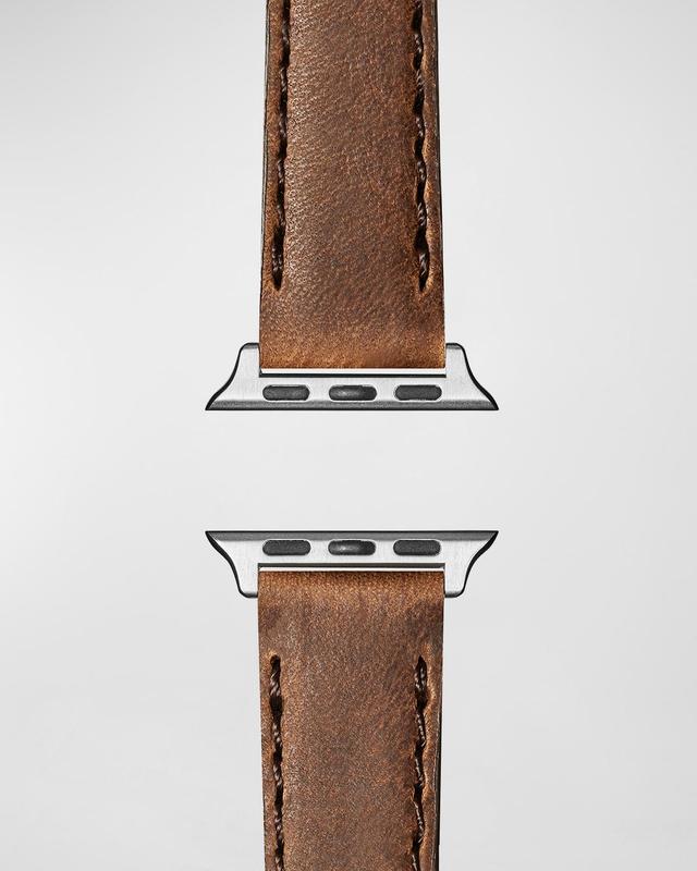 Mens Grizzly Leather Smart Watch Strap Product Image