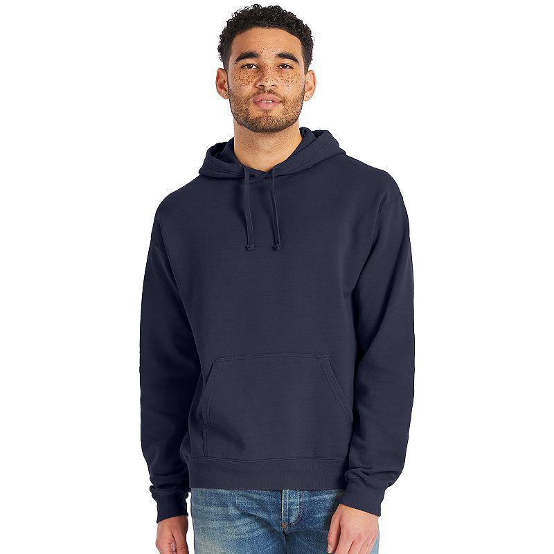 Mens Hanes Originals Garment Dyed Fleece Pullover Hoodie Product Image