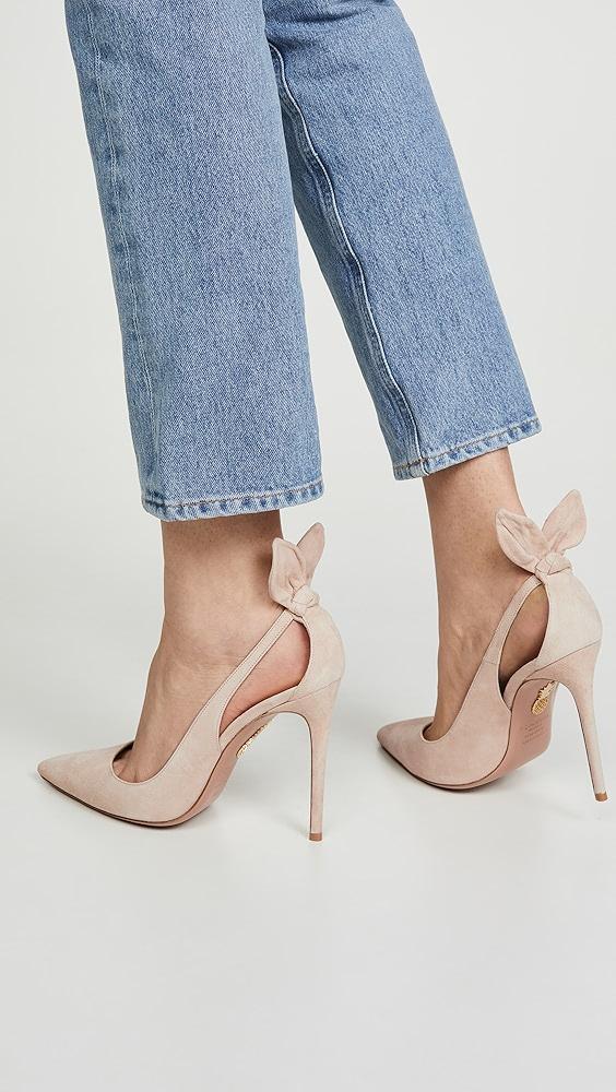 Aquazzura 105mm Bow Tie Pumps | Shopbop Product Image