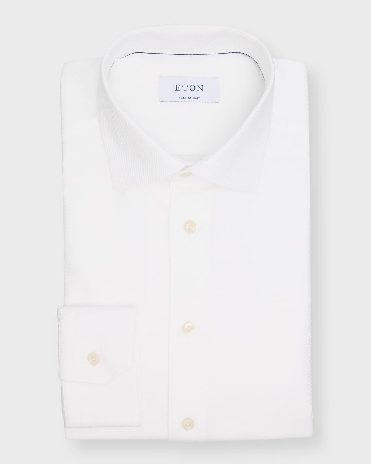 Mens Contemporary-Fit Cotton Twill Dress Shirt Product Image