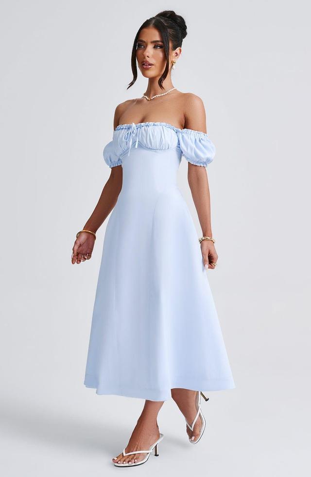 Elora Midi Dress - Blue Product Image