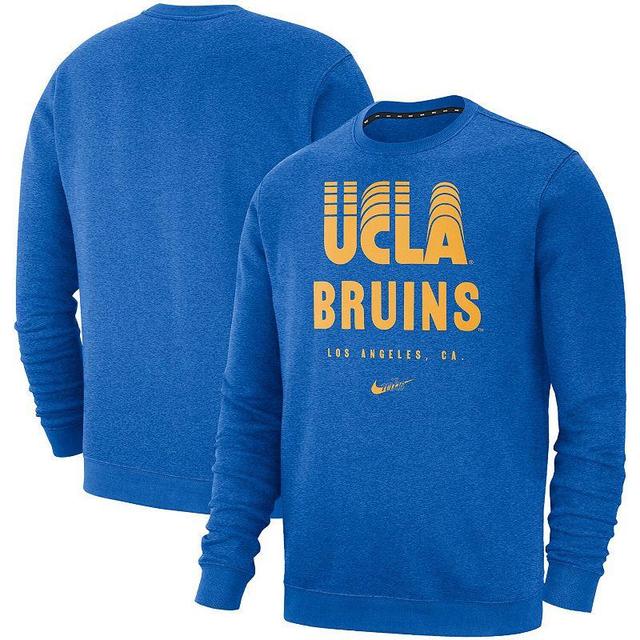 Mens Nike Blue Ucla Bruins Vault Stack Club Fleece Pullover Sweatshirt Product Image