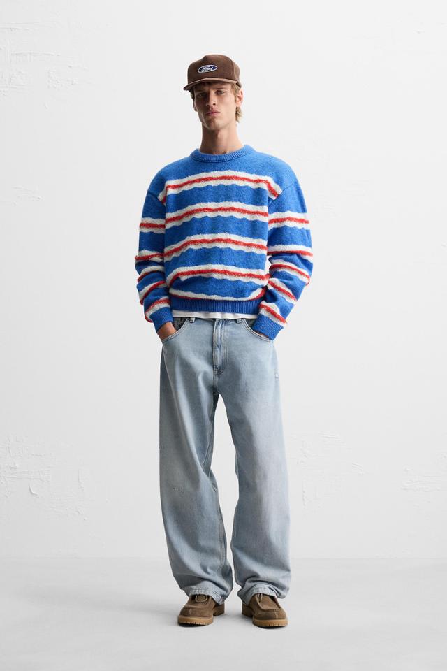 STRIPED JACQUARD SWEATER Product Image