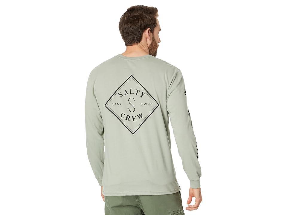 Salty Crew Tippet Premium Long Sleeve Tee (Black) Men's Clothing Product Image