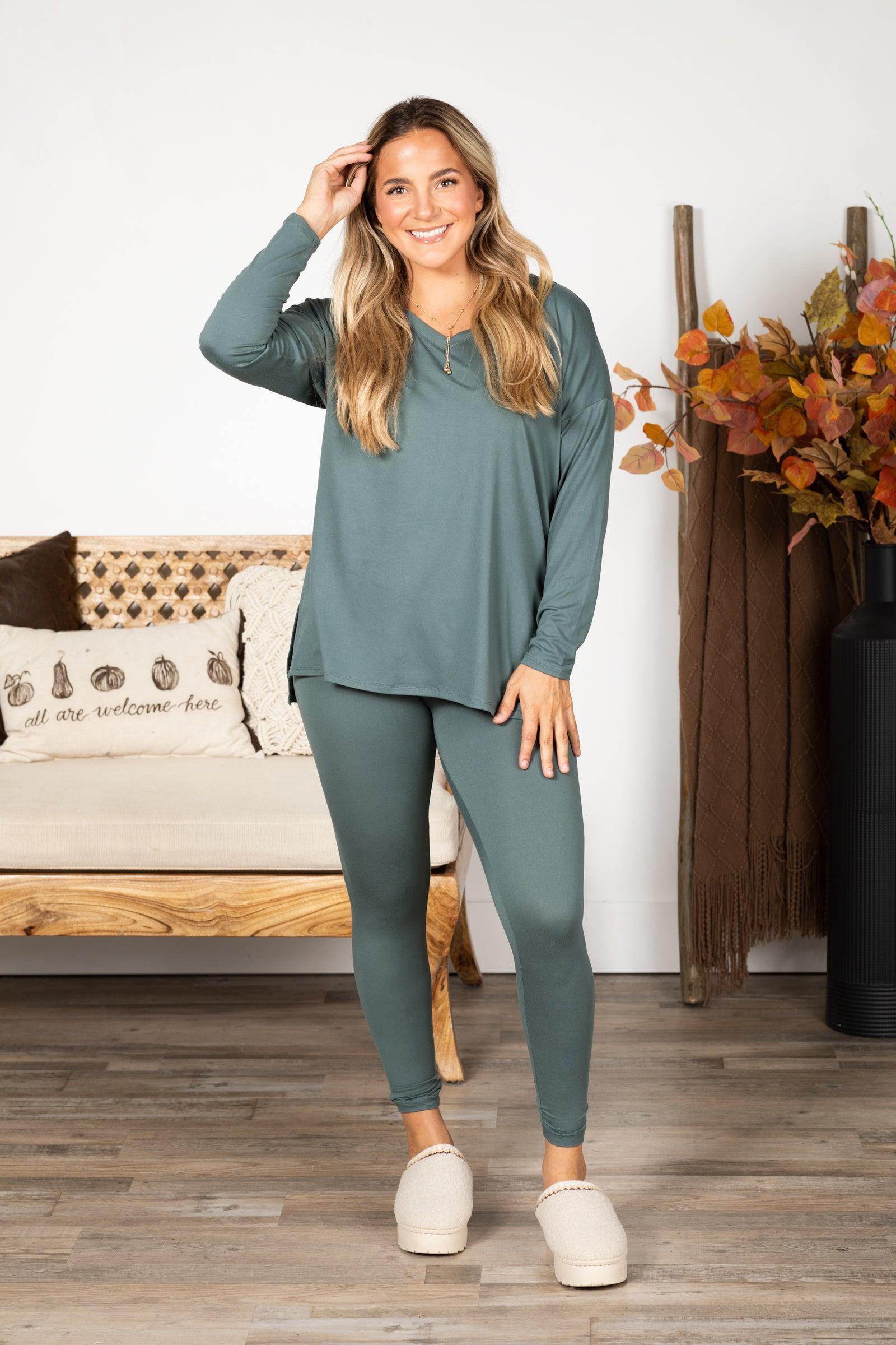 Long Sleeve Top And Legging Set Product Image