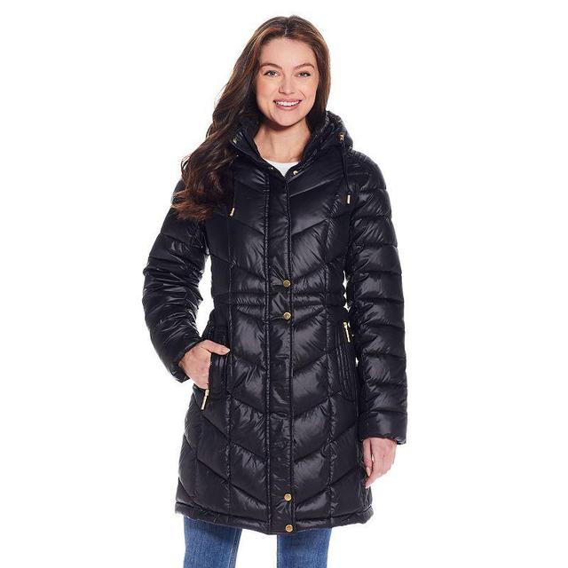 Womens Weathercast Hooded Heavyweight Puffer Coat Product Image