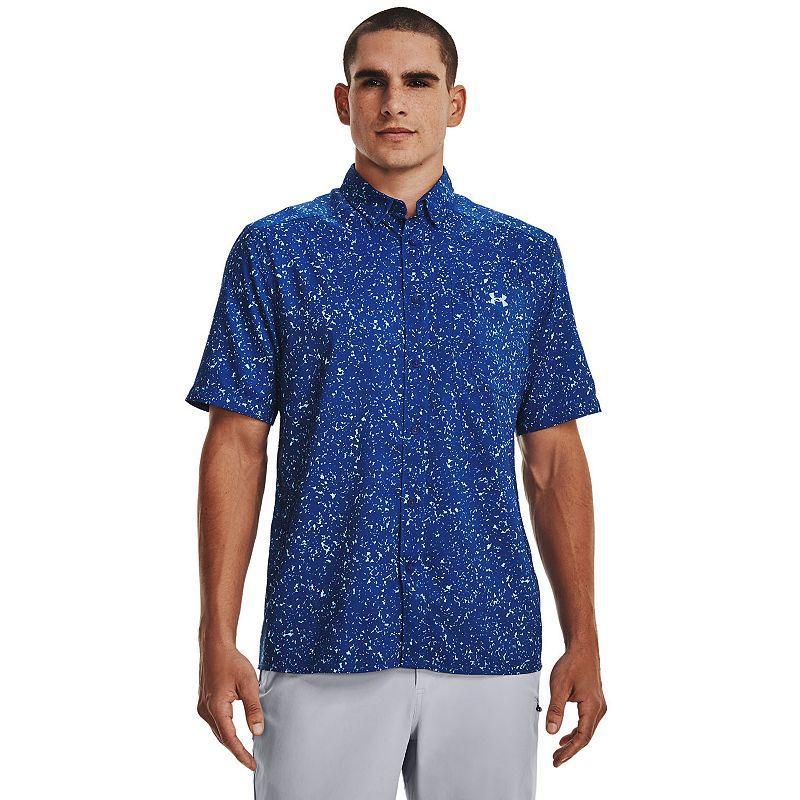 Mens Under Armour UPF 50 Dockside Short Sleeve Button-Down Shirt Product Image