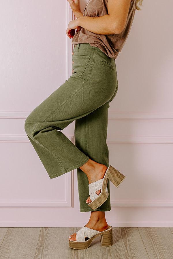 The Adele High Waist Jean In Sage Product Image