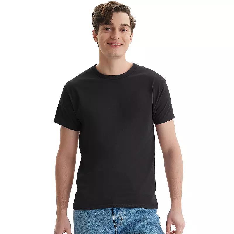 Mens Hanes Essentials 6-Pack Cotton T-Shirt Product Image