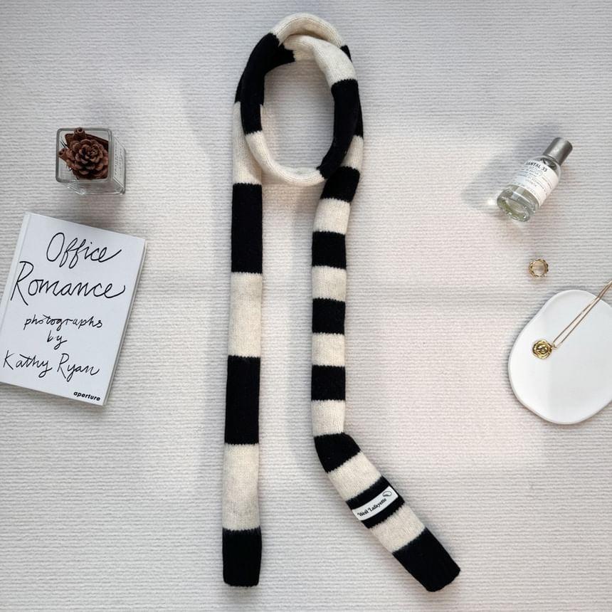 Striped Knit Scarf product image