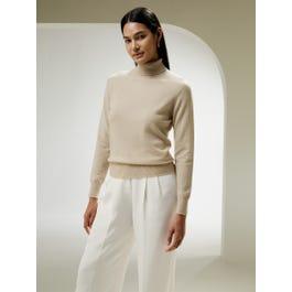 Pure Cashmere Turtleneck Sweater For Women Product Image