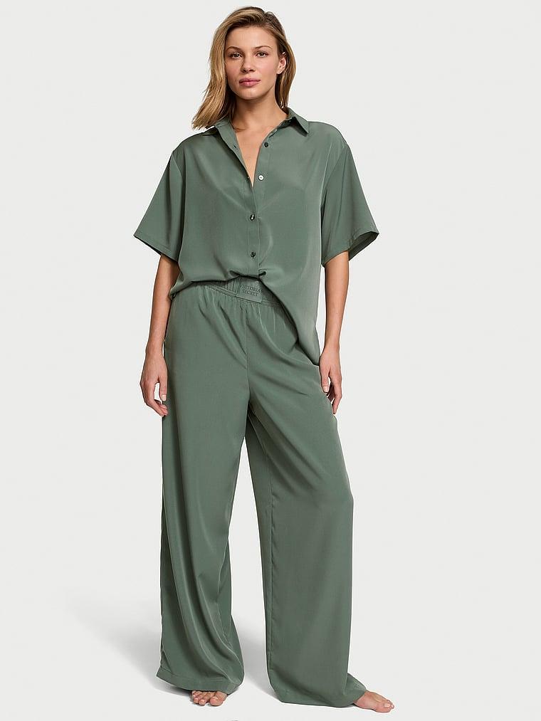 Luxe Crepe Long Pajama Set Product Image