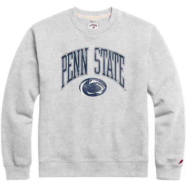 Mens League Collegiate Wear Heather Gray Penn State Nittany Lions Tall Arch Essential Pullover Sweatshirt Product Image