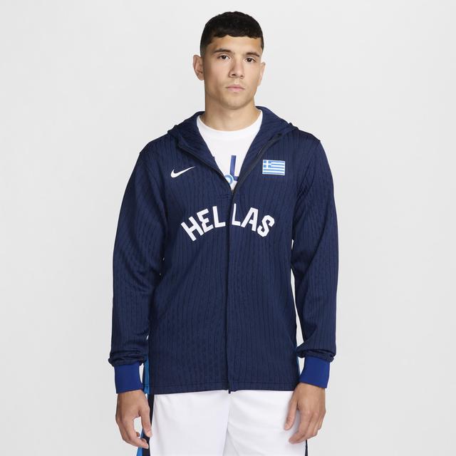 Greece Nike Men's Dri-FIT ADV Basketball Game Jacket Product Image