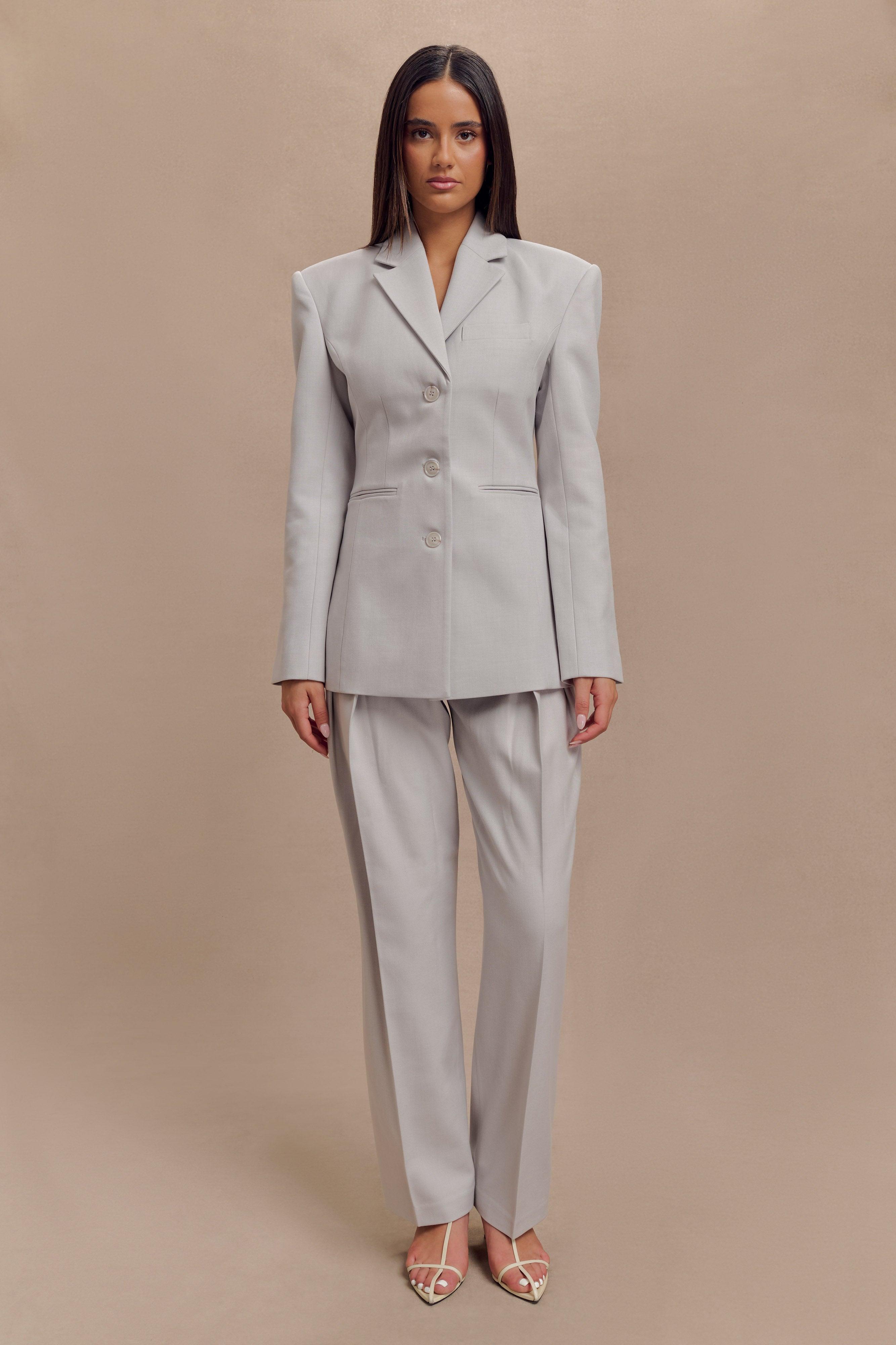 Bellamy Cinched Blazer - Grey Product Image