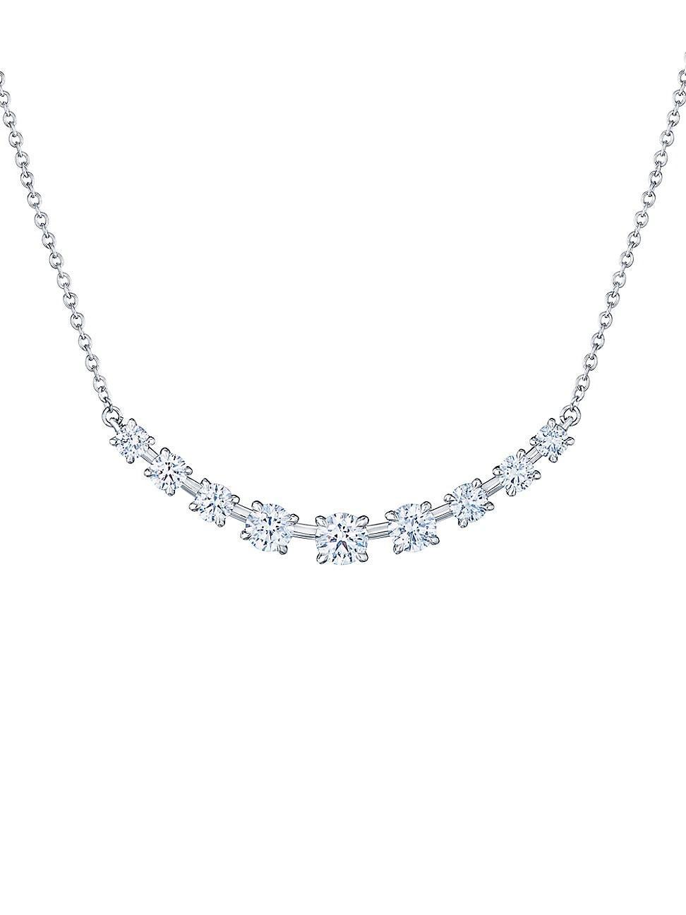 Womens Starry Night 18K White Gold & Diamond Demi Necklace Product Image