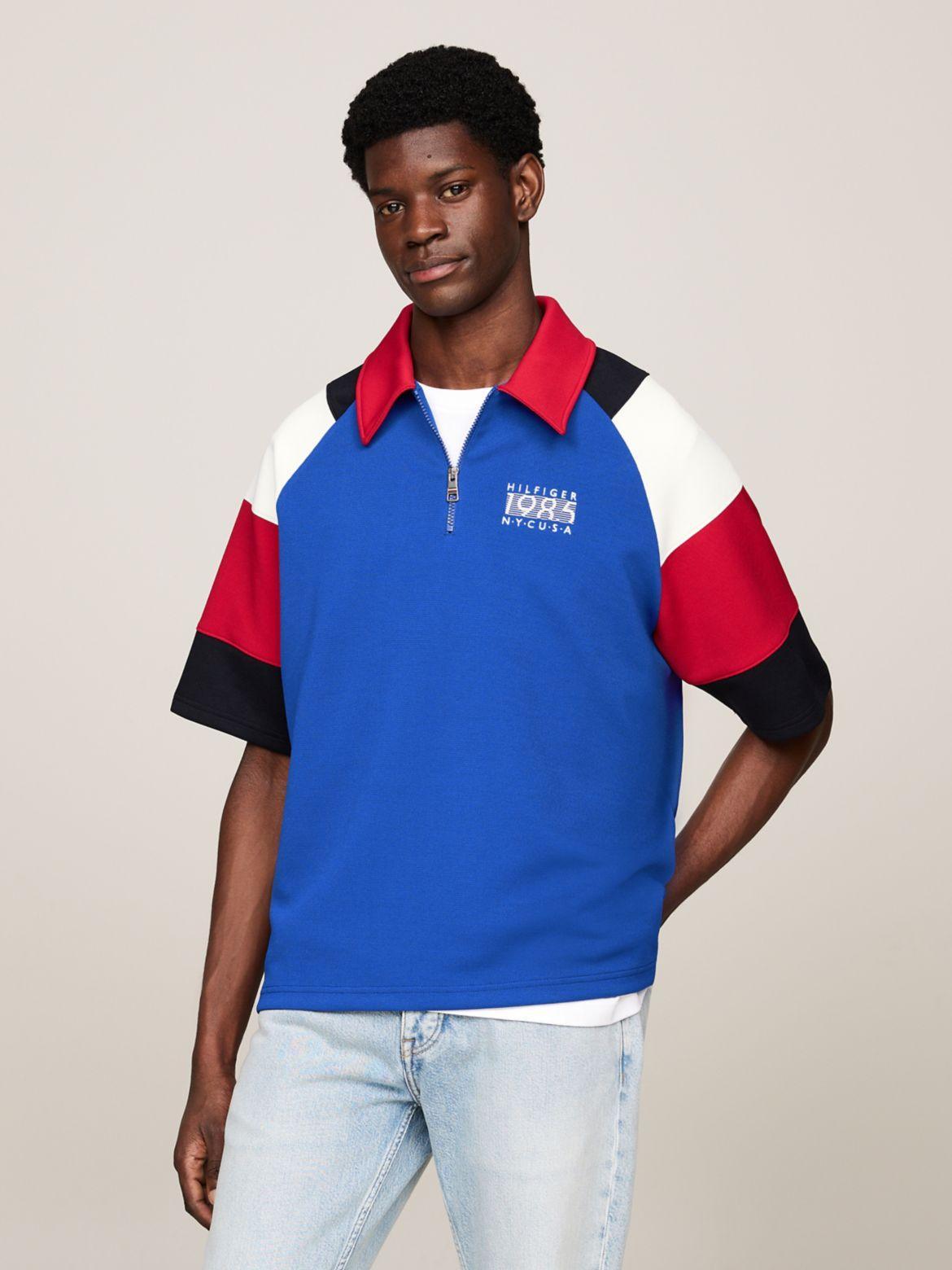 Tommy Hilfiger Men's Hilfiger Team Regular Fit Stripe Polo Product Image