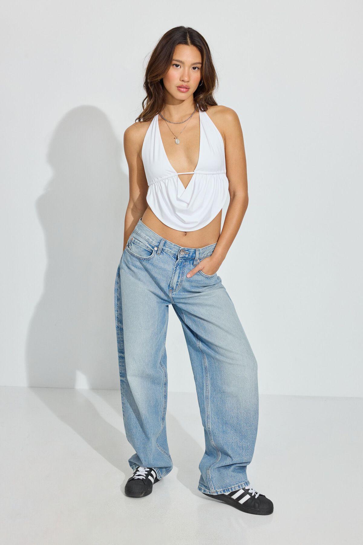 Low Rise Baggy Jeans Product Image