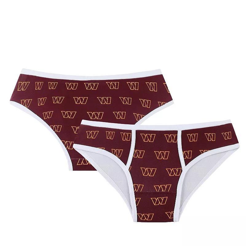 Womens Concepts Sport Burgundy Washington Commanders Gauge Allover Print Knit Panties Product Image