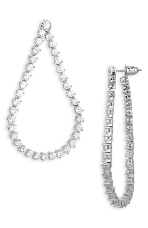 Womens Sophia Sterling Silver & Cubic Zirconia Earrings Product Image