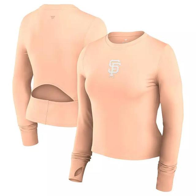 Womens Fanatics Signature San Francisco Giants Studio Fitted Long Sleeve Gym Top Product Image